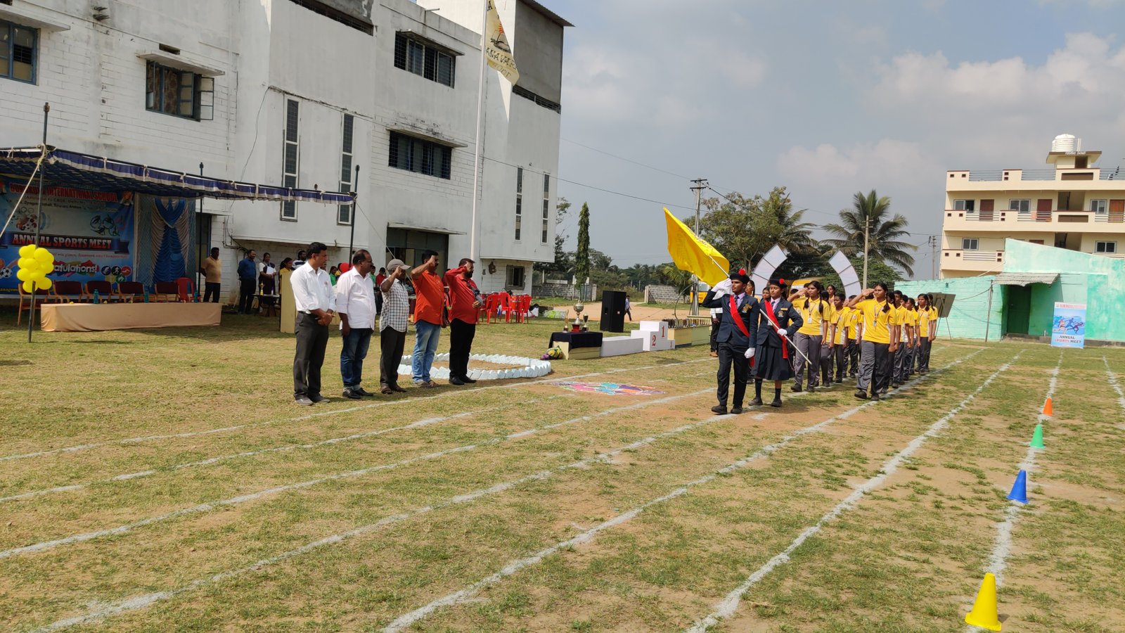 Sports drill formation